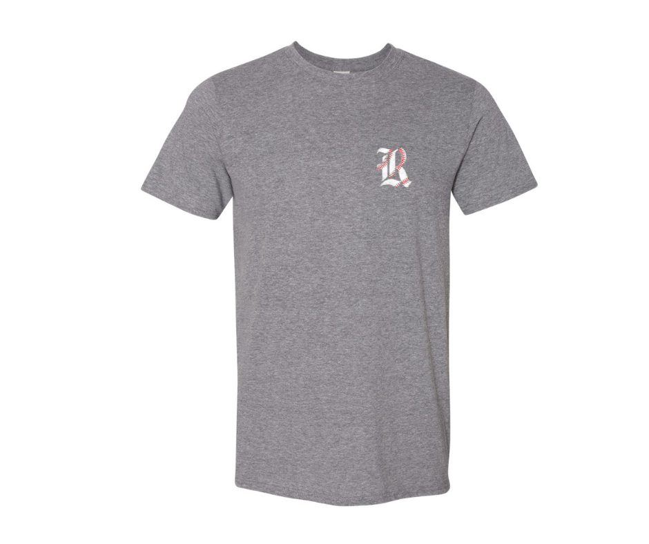 Roxbury Baseball Distressed Players Number: Cotton T-Shirt