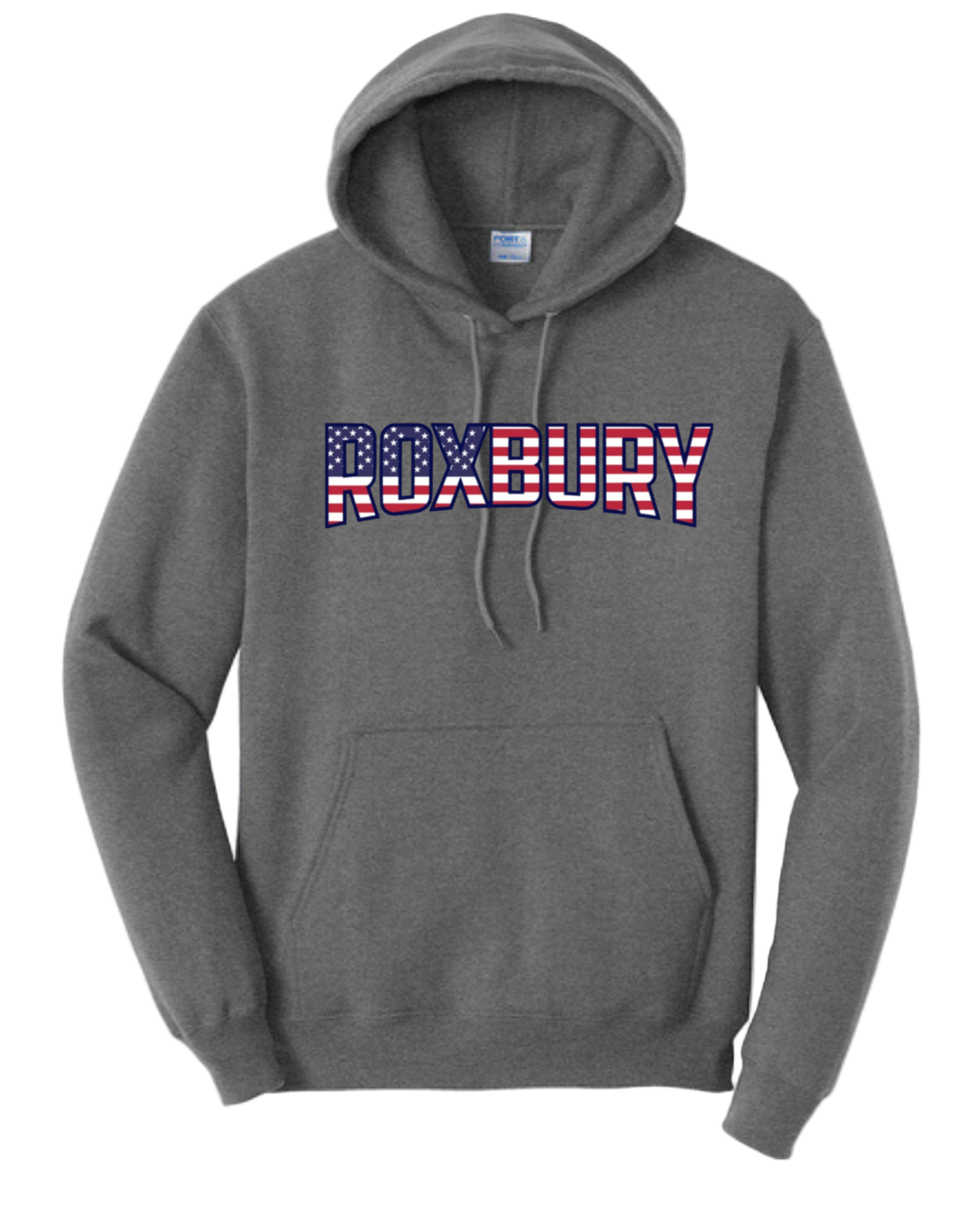 Roxbury American Design Hoodie: Youth or Adult: Navy or Grey