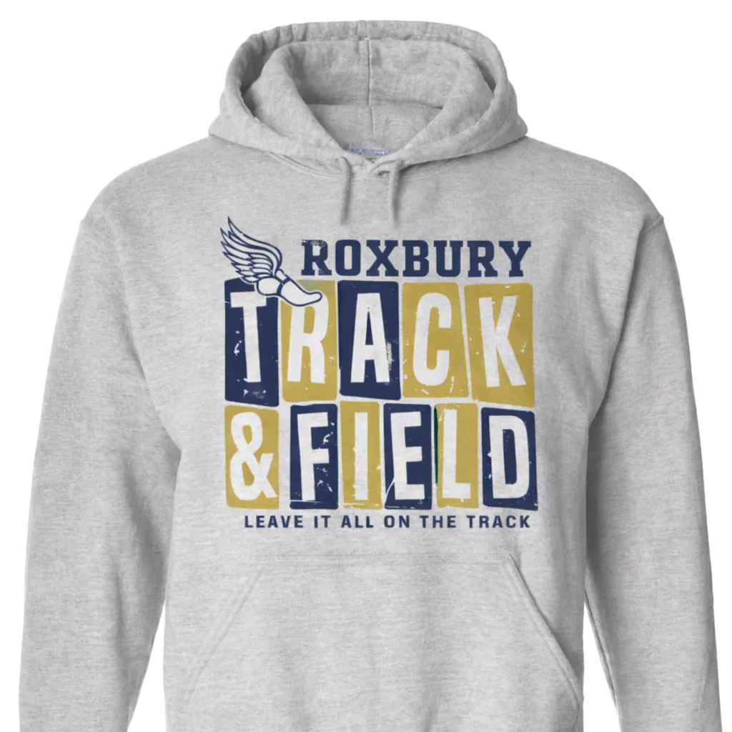 Grey Roxbury Track and Field Hoodie