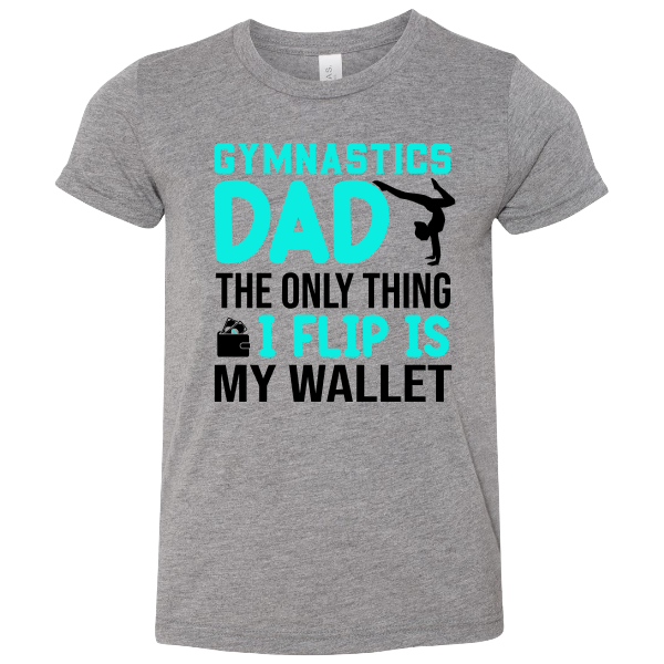 Gymnastics Dad Flipping Wallet T-shirt