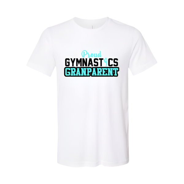 Gymnastics Grandparent Short Sleeve T-Shirt: Black or White