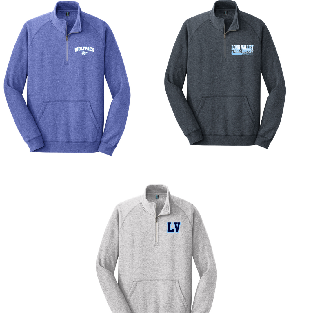 Long Valley Field Hockey Quarter Zip: Unisex sizing