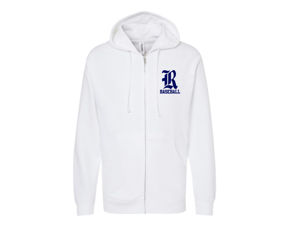 R logo Full Zip: Youth/Adult