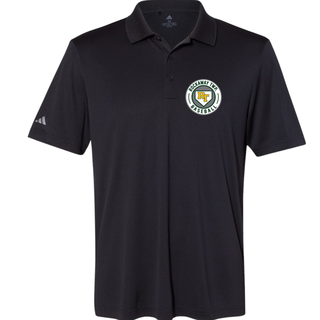 Rockaway Baseball logo Performance Polo: Adult only