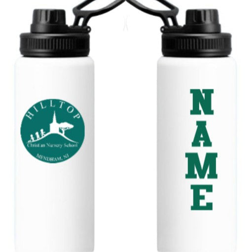 Hilltop Nursey School Water Bottle with Personalization Option