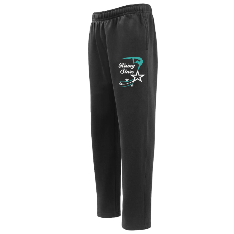 Rising Star Sweatpants Open Bottom: Youth and Adult