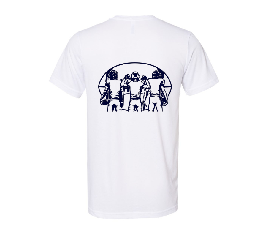 Football Heart with Personalized Football Player(s) /Cheerleader: t-shirt, long sleeve or sweatshirt (Copy)