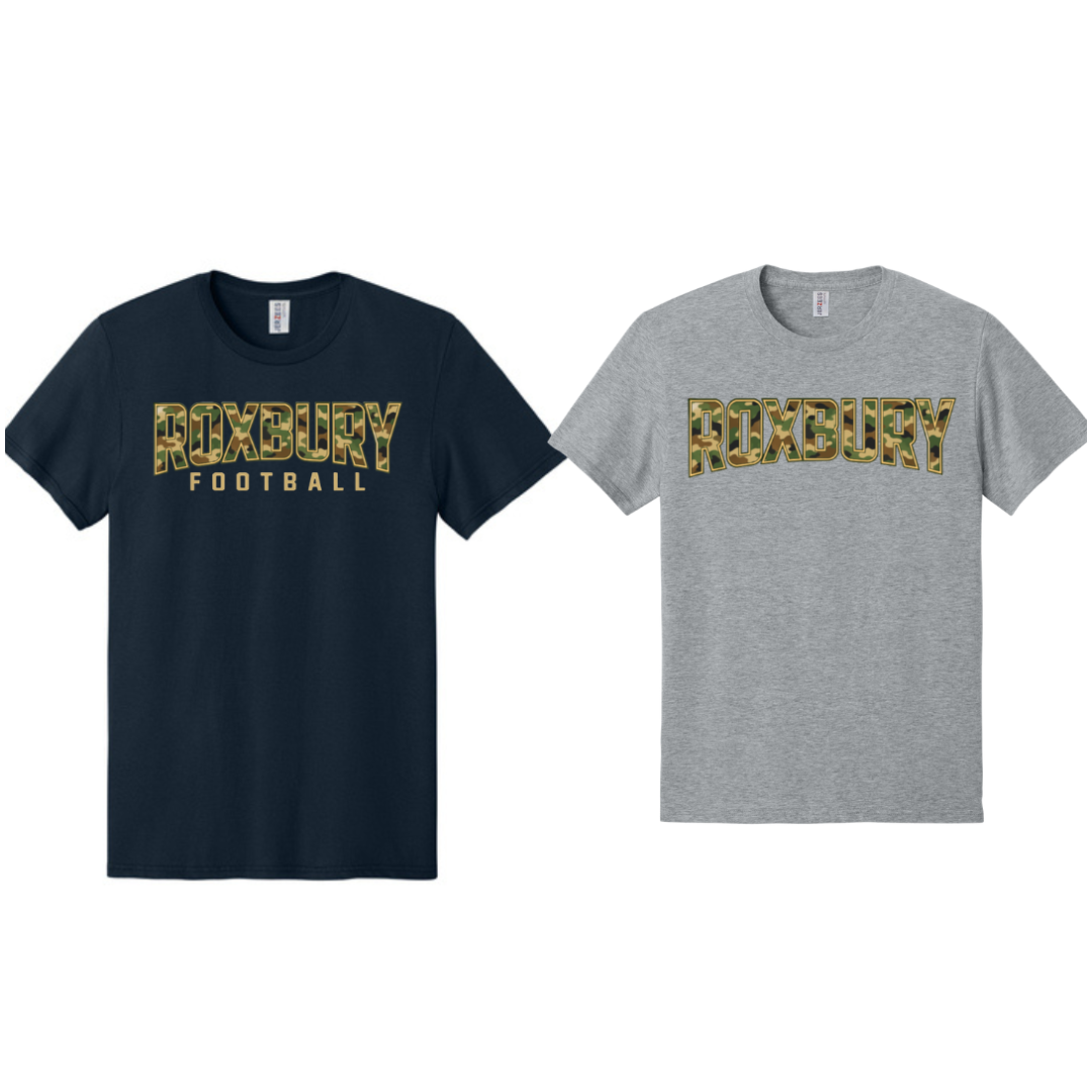 Roxbury Camo T-shirt: Cotton or Dri Fit