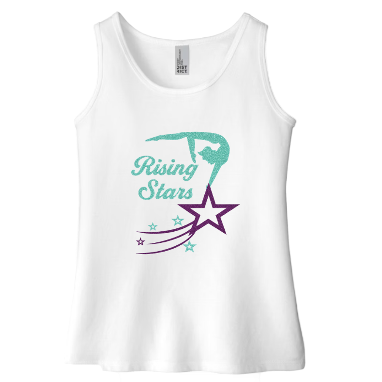 Rising Stars Girls Tank with Personalization Option