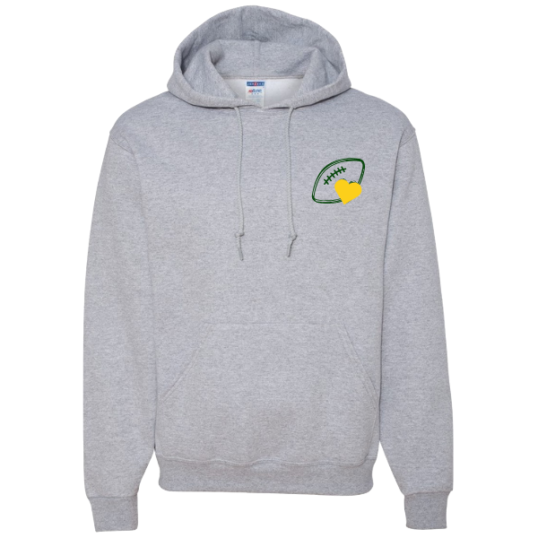 Football Heart with Personalized Football Player(s) /Cheerleader: t-shirt, long sleeve or sweatshirt