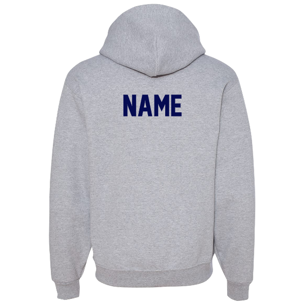 Franklin School Logo Hoodie: Youth or Adult: Navy, Gray or White