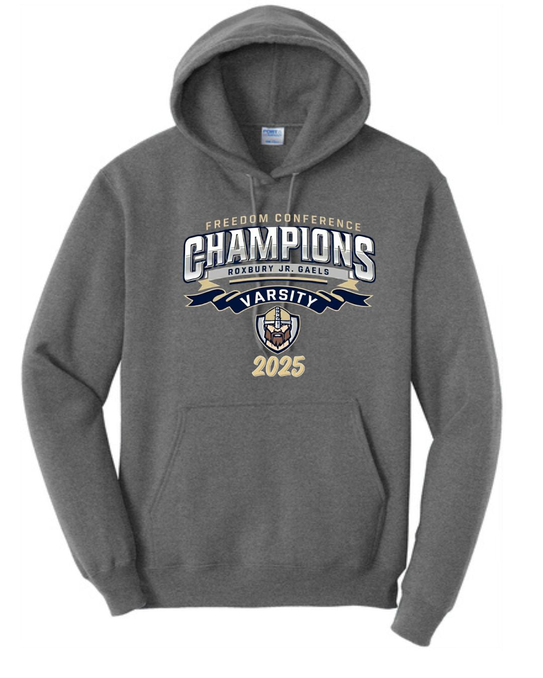 VARSITY CHAMPIONS Hoodie: Navy or Grey