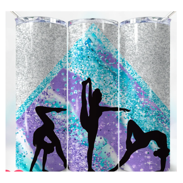 Gymnastics Tumbler with Straw