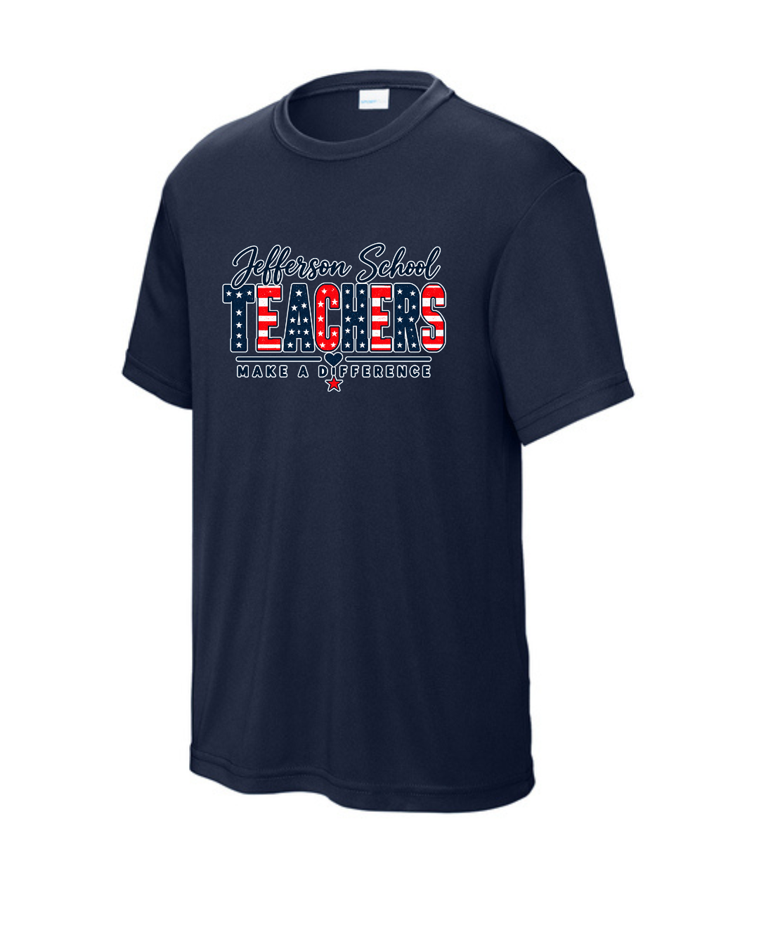 Jefferson School Dri Fit Shirt: youth and adult