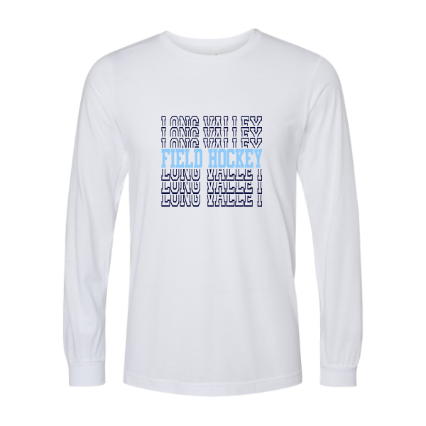 LV Field Hockey Retro Long Sleeve Shirt or Crewneck sweatshirt: Youth and Adult with Personalization Option