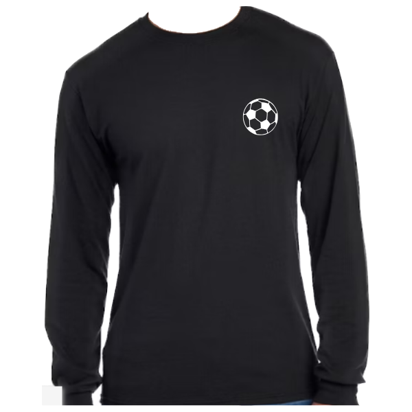 Personalized Soccer Player Long Sleeve Shirt: Youth/Adult
