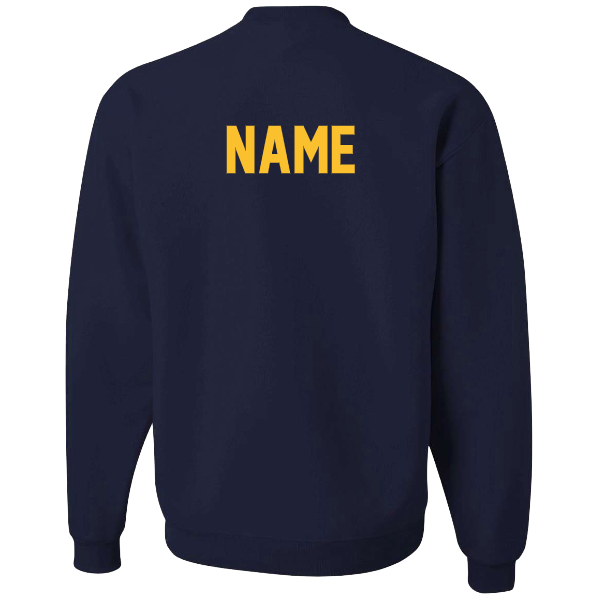 Franklin School Logo Crewneck Sweatshirt: Youth or Adult: Navy, Gray or White