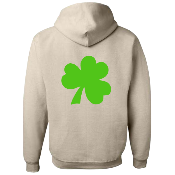 Puffy Shamrock: Long sleeve, crewneck or Hoodie: Youth and Adult