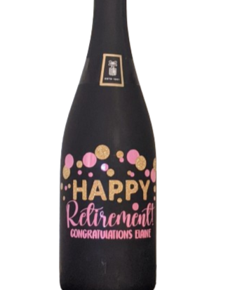 Retirement Champagne Bottle