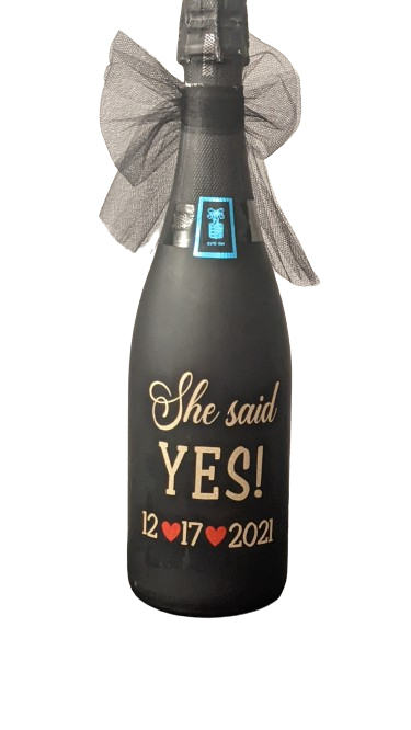 She Said YES Champagne Bottle