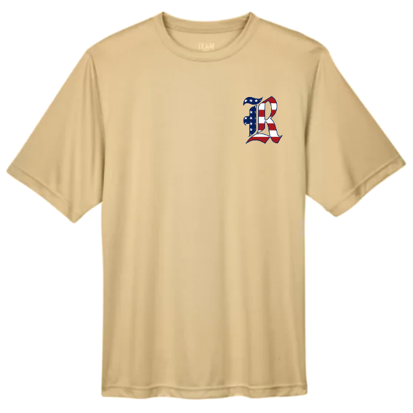 Short sleeve Dri Fit American Flag Logo T-shirt: Youth and Adult