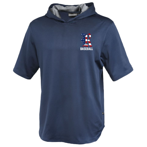 Roxbury Baseball Warm Up Short Sleeve Hoodie: Youth and Adult