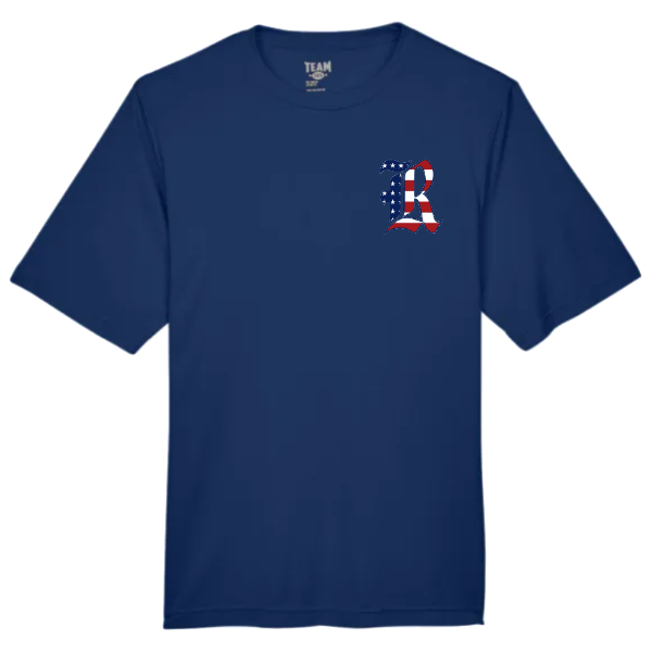 Short sleeve Dri Fit American Flag Logo T-shirt: Youth and Adult