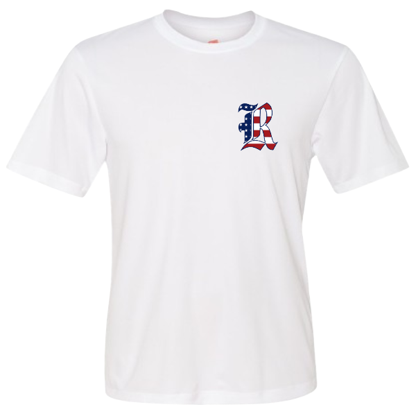 Short sleeve Dri Fit American Flag Logo T-shirt: Youth and Adult