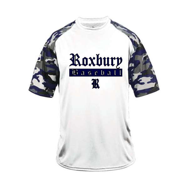 Short Sleeve Roxbury Baseball Camo DriFit - Youth/Adult T-shirt