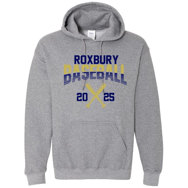 Roxbury Baseball Navy and Gold Hoodie: Youth and Adult