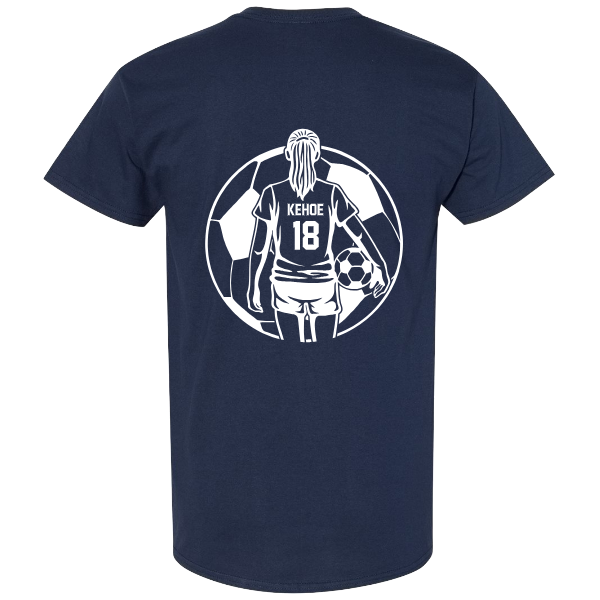 Personalized Girl Soccer Player YOUTH T-Shirt