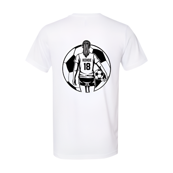 Personalized Girl Soccer Player YOUTH T-Shirt