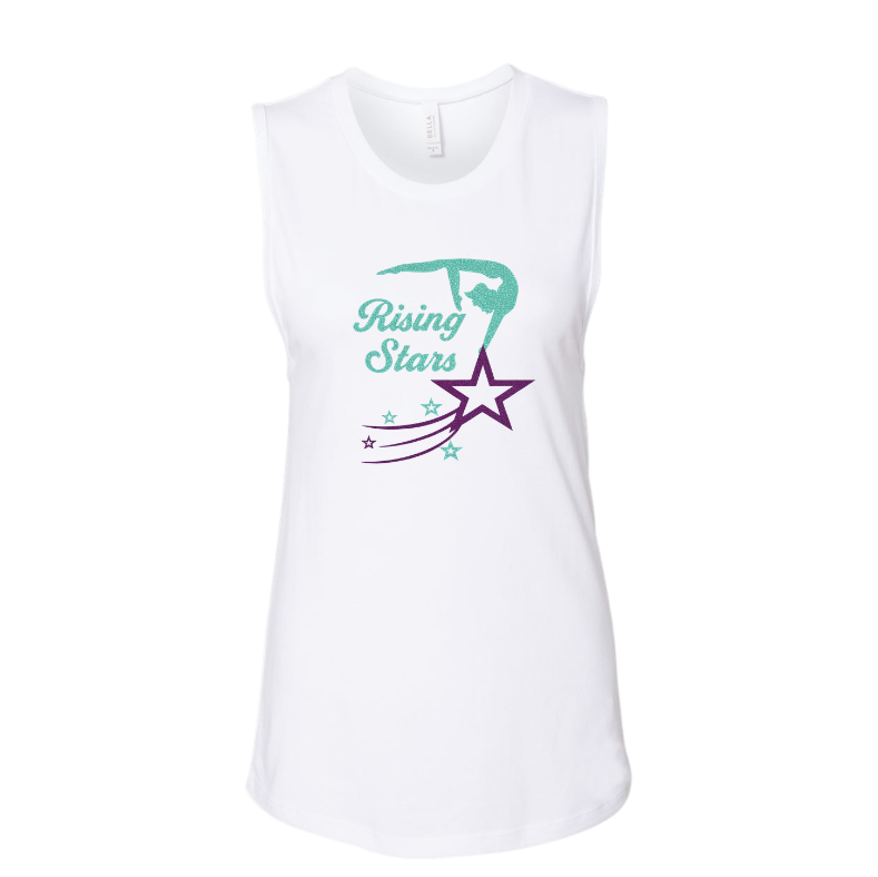 Rising Stars Women's Muscle Tank with Personalization Option