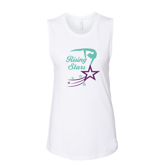 Rising Stars Women's Muscle Tank with Personalization Option