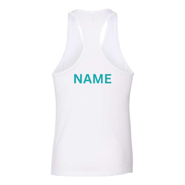 Rising Stars Women's Racerback Tank with Personalization Option