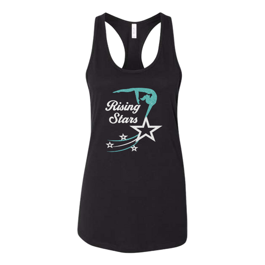 Rising Stars Women's Racerback Tank with Personalization Option