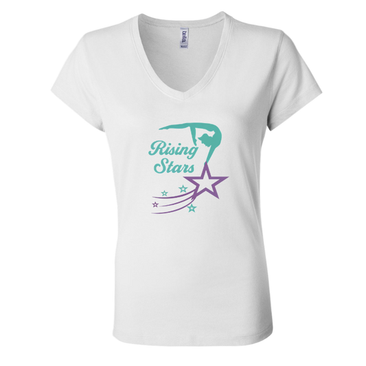 Rising Stars Women's V-Neck T-shirt with Personalization Option