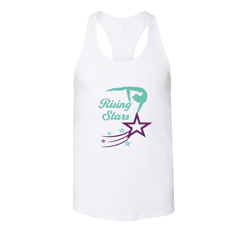 Rising Stars Women's Racerback Tank with Personalization Option