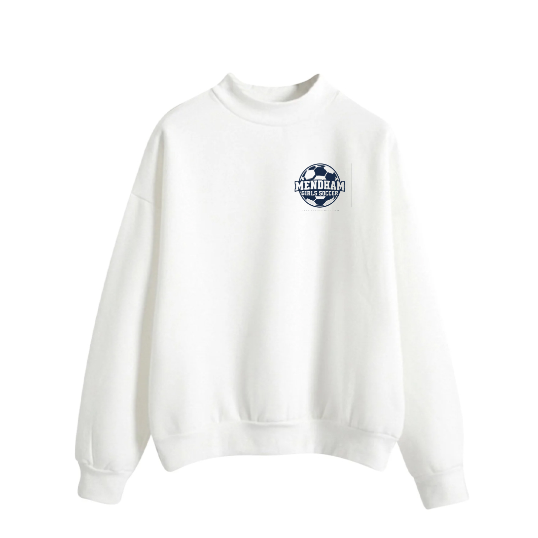 MTMS Girls Soccer Mock Neck Crew Sweatshirt