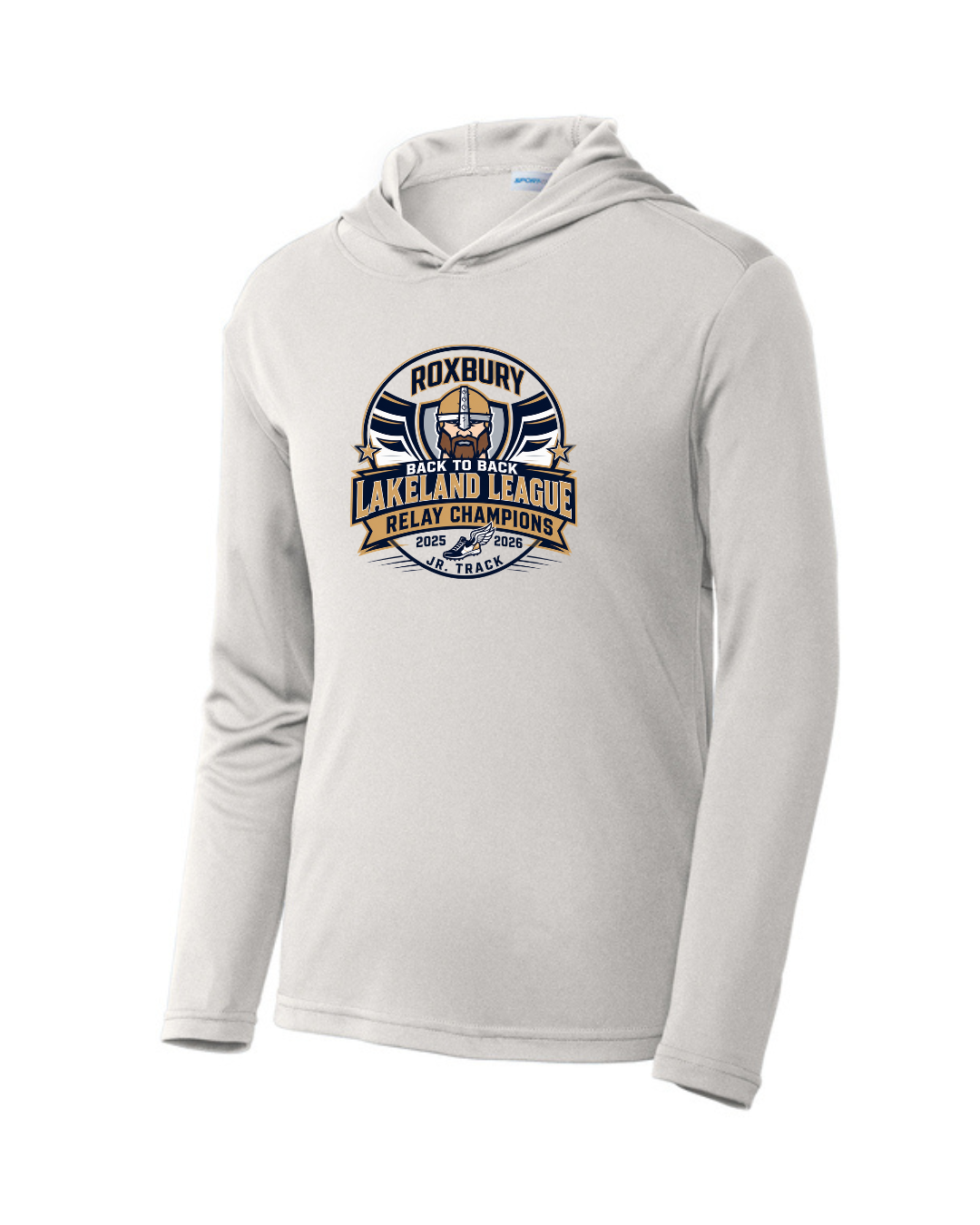 RELAY CHAMPIONSHIP Dri Fit Long Sleeve Hoodie:  Youth and Adult