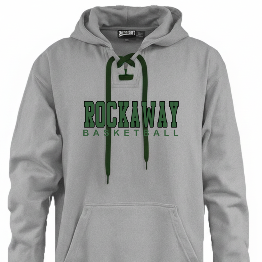 Rockaway Basketball Hoodie with Laces:  Adult sizes only