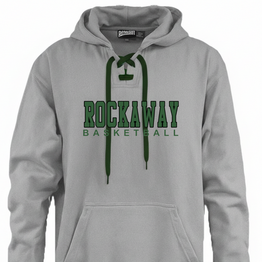 Rockaway Basketball Hoodie with Laces:  Adult sizes only