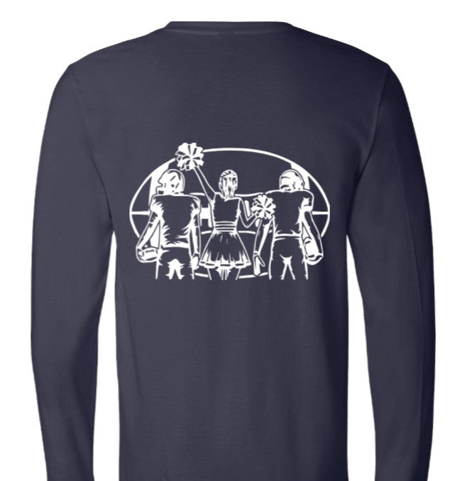 Roxbury Football with Personalized Football Player(s) /Cheerleader:   t-shirt, long sleeve or sweatshirt