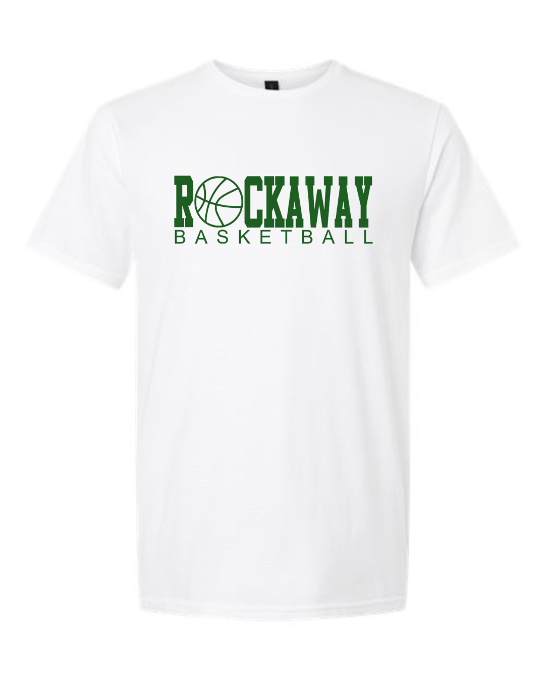 Rockaway Basketball T-shirt:  Grey, White or Green