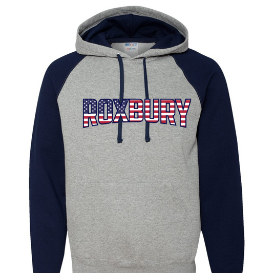 Roxbury American Design Colorblock Hoodie:  Adult only