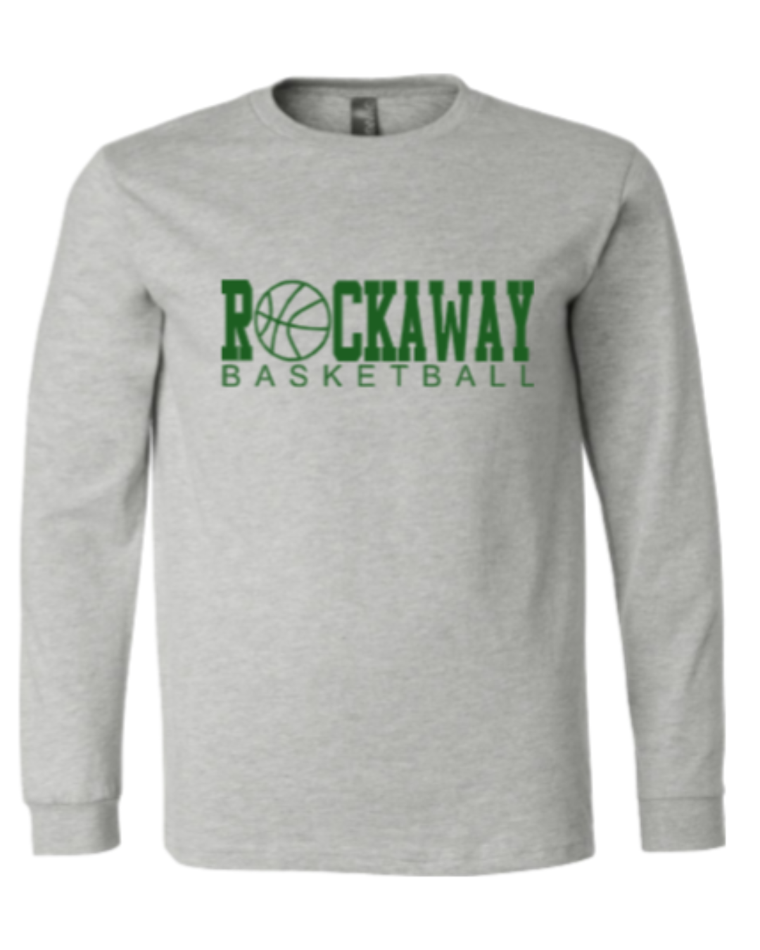 Rockaway Basketball Long Sleeve:  Grey, white or Green