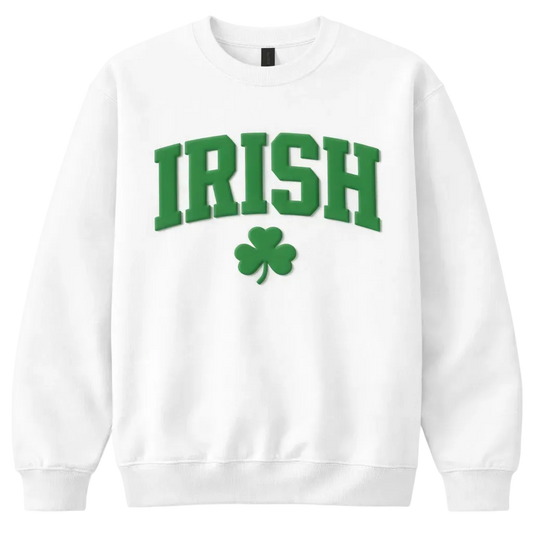 IRISH PUFF:  T-shirt, Long sleeve, crewneck: Youth and Adult