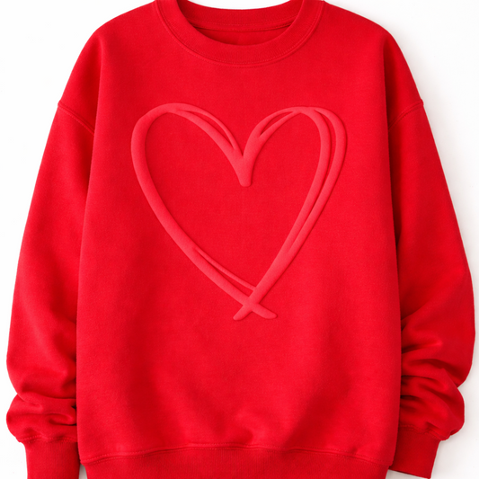 Puff Heart crewneck sweatshirt