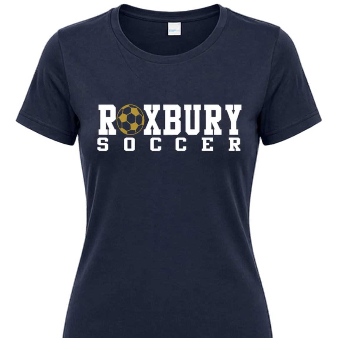 Roxbury Soccer Ball Women's T-Shirt: Crewneck or V-Neck