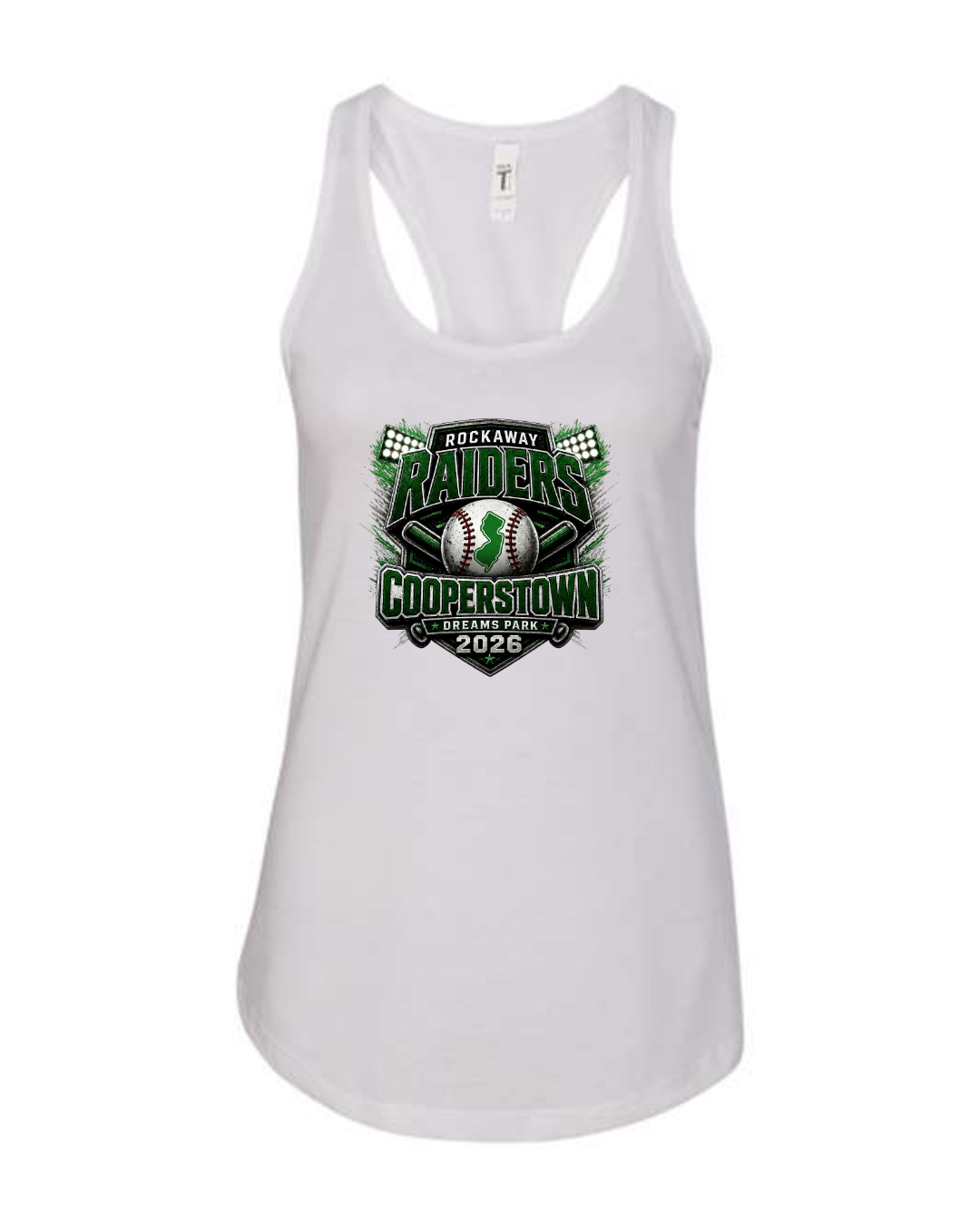 Cooperstown 12u Rockaway Women Racerback Tank Top with Personalization Option